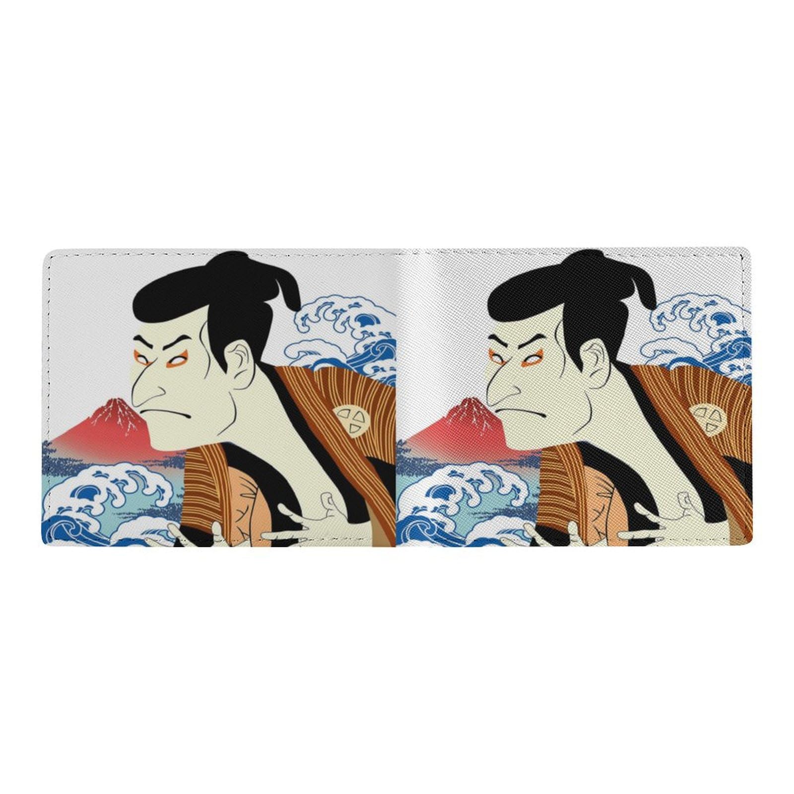 Amazon.co.jp: 二つ折り財布 和柄 歌舞伎 和風 富士山 浮世絵 写楽